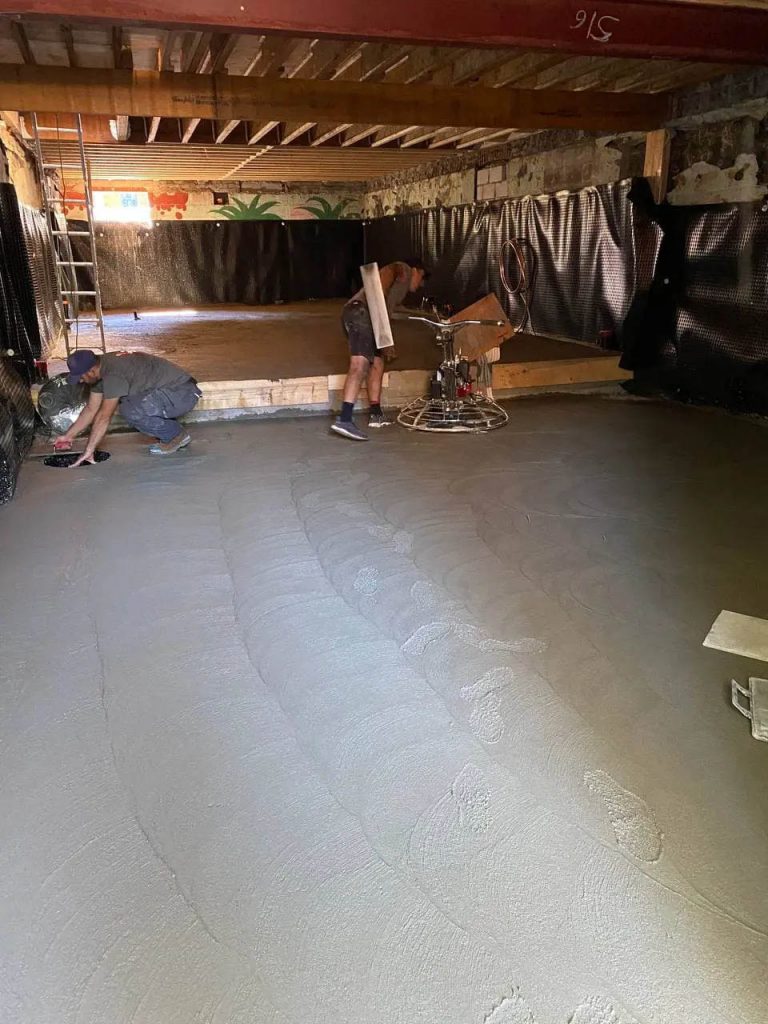 12. concrete pouring