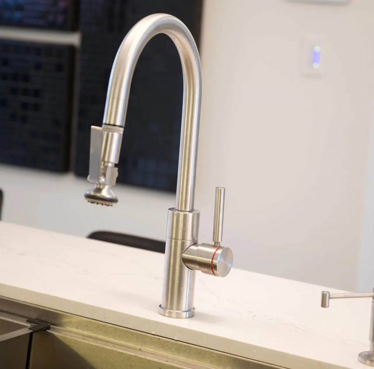12.5 Kitchen faucet closeup