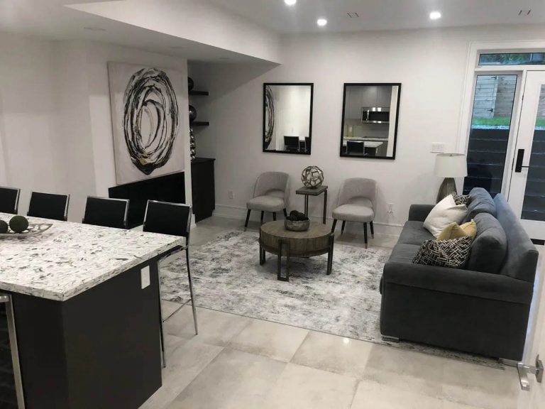14. basement design in a custom home