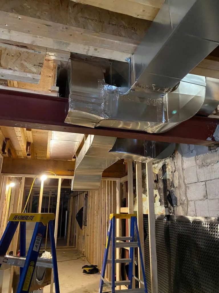 18. Custom home HVAC installation
