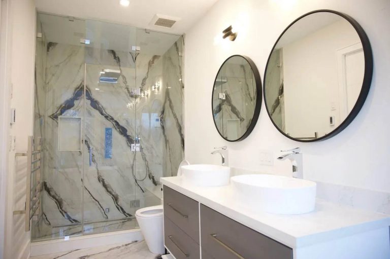 19. master bathroom double vanity