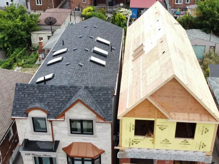 21. Before Roof is shingled for custom home