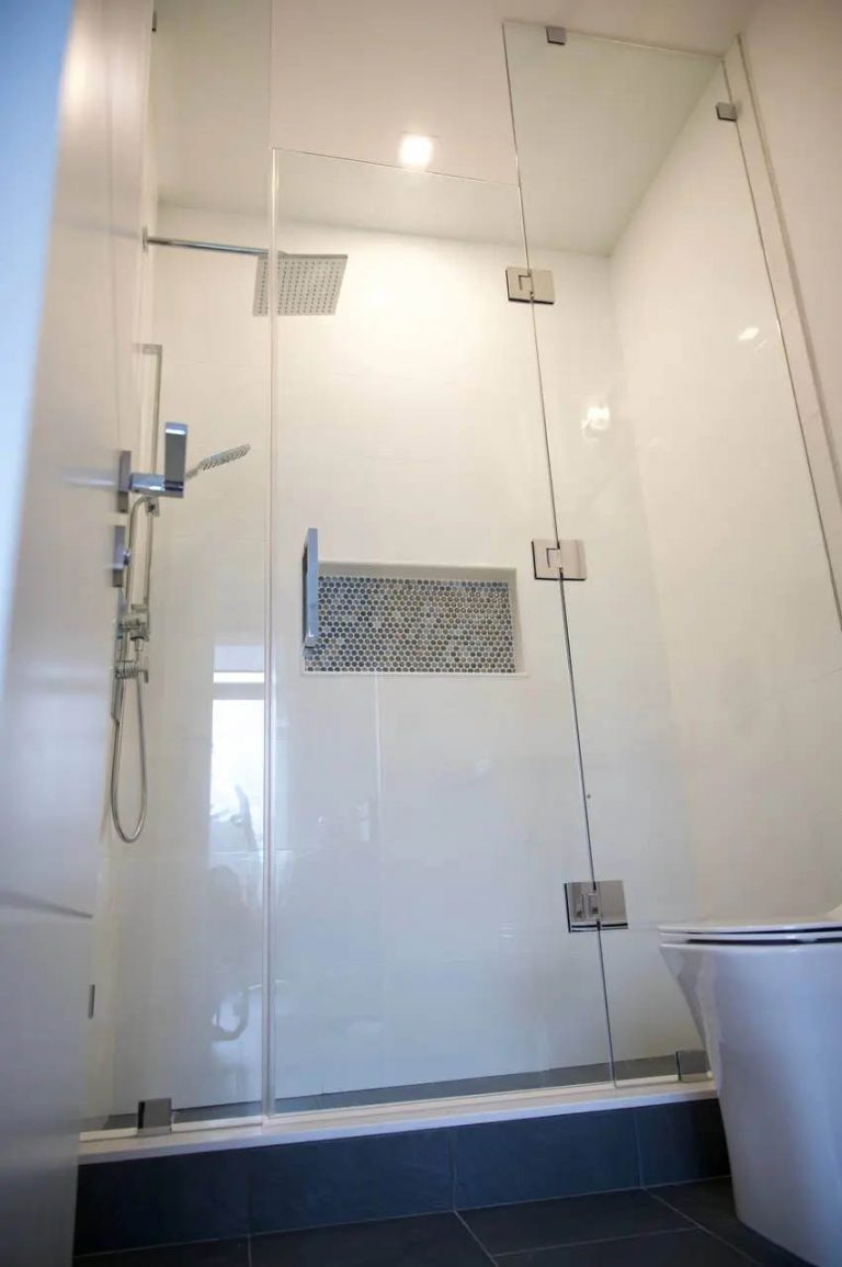 22. walk in shower in acustom home