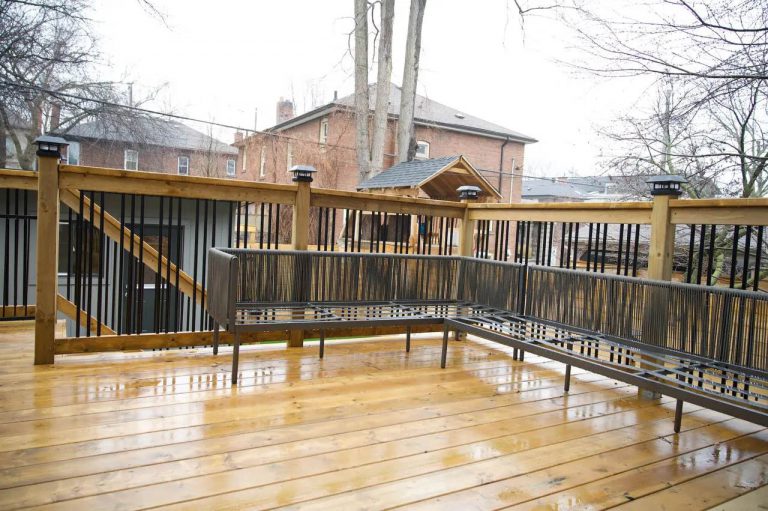 29. Deck exterior in a custom home