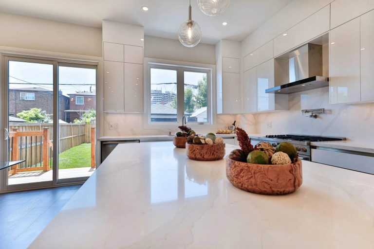 4. Kitchen countertop in a custom home