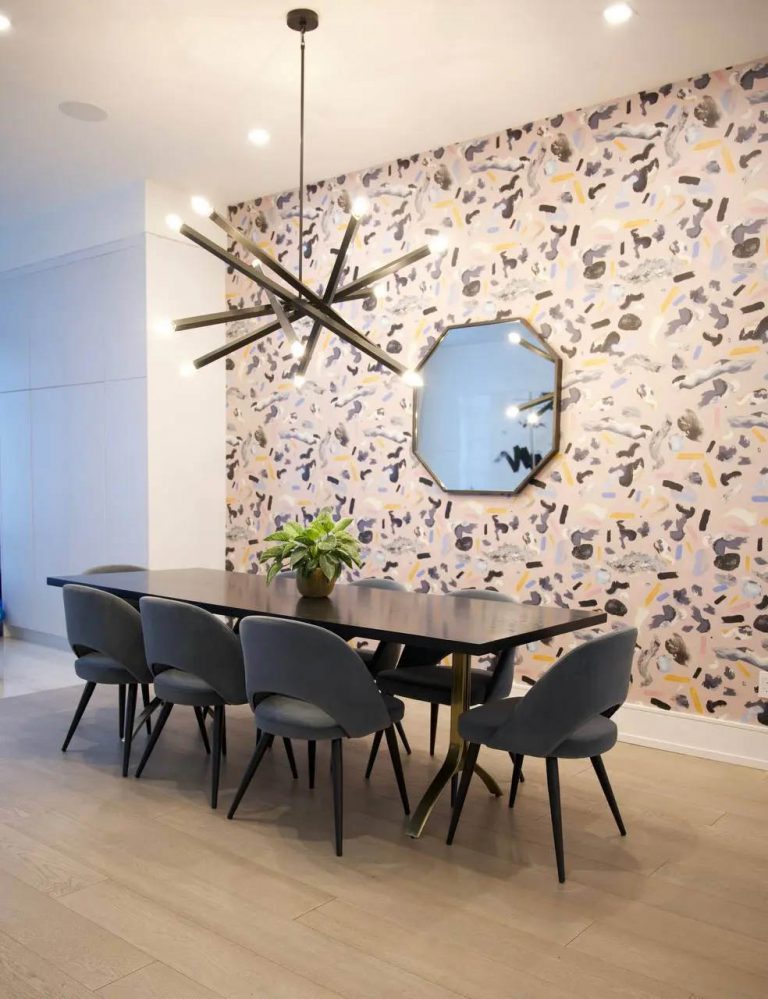 7. Custom home dining room