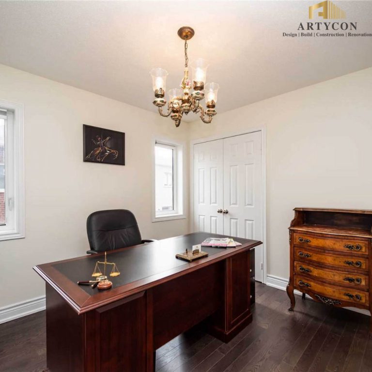 7. office in a custom home