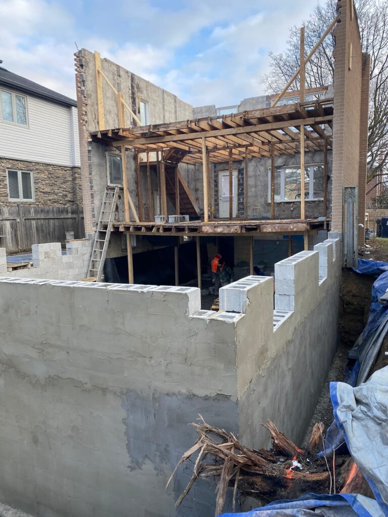 Plastering-Of-Hollow-Concrete Blocks-In-Progress