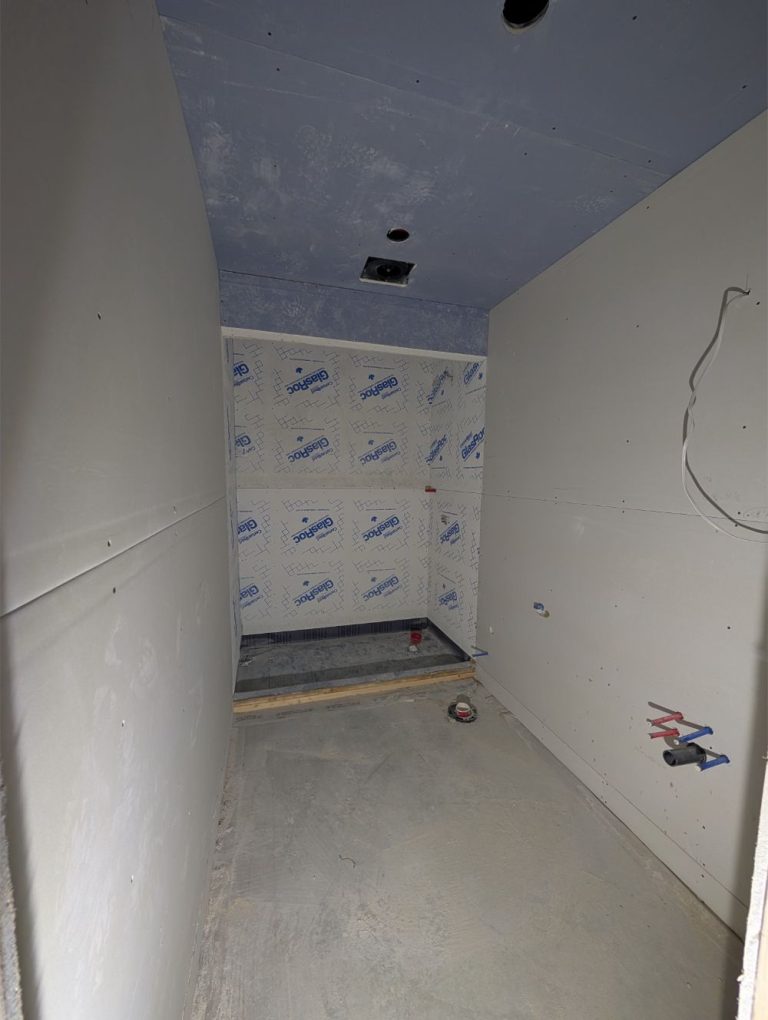 bathroom renovation in progress