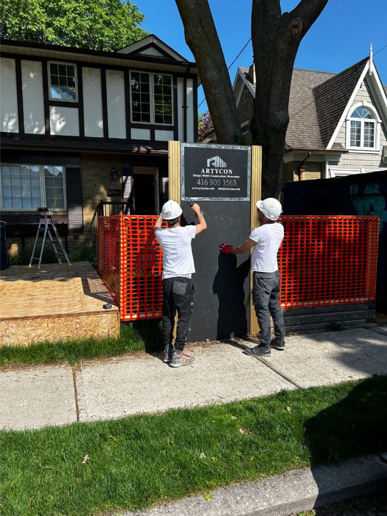 company board installation in progress