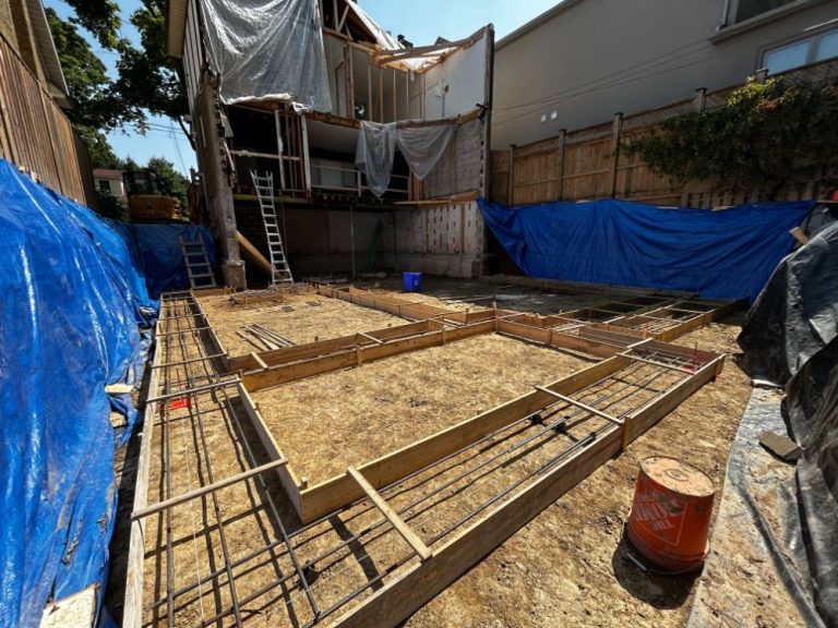 formwork installation in progress