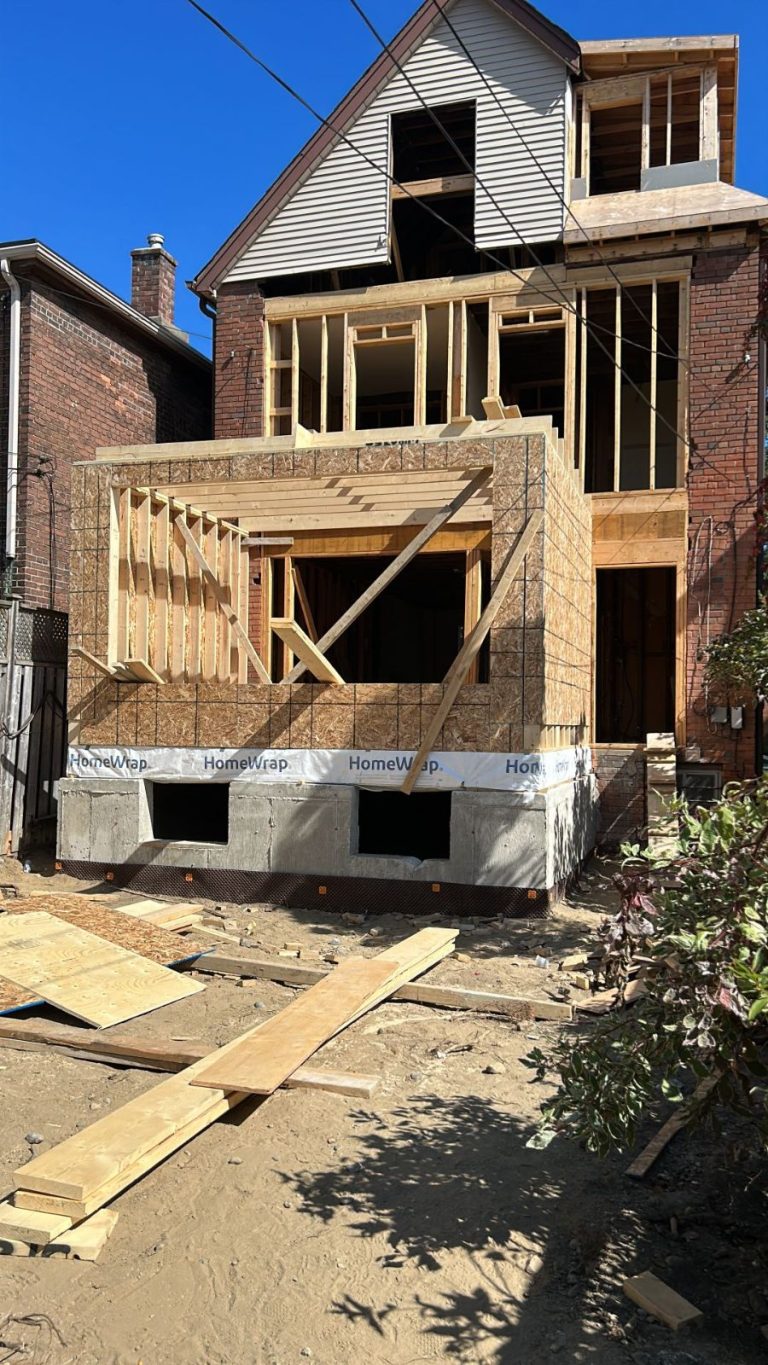 home addition in progress