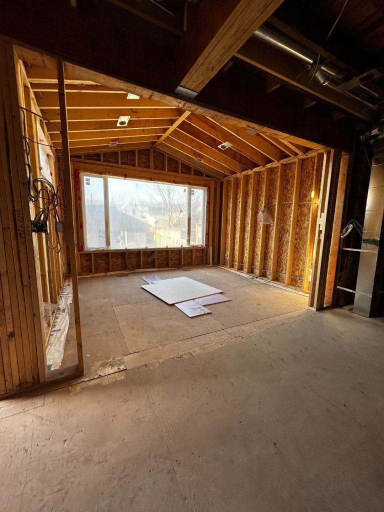 second-floor full renovation in progress